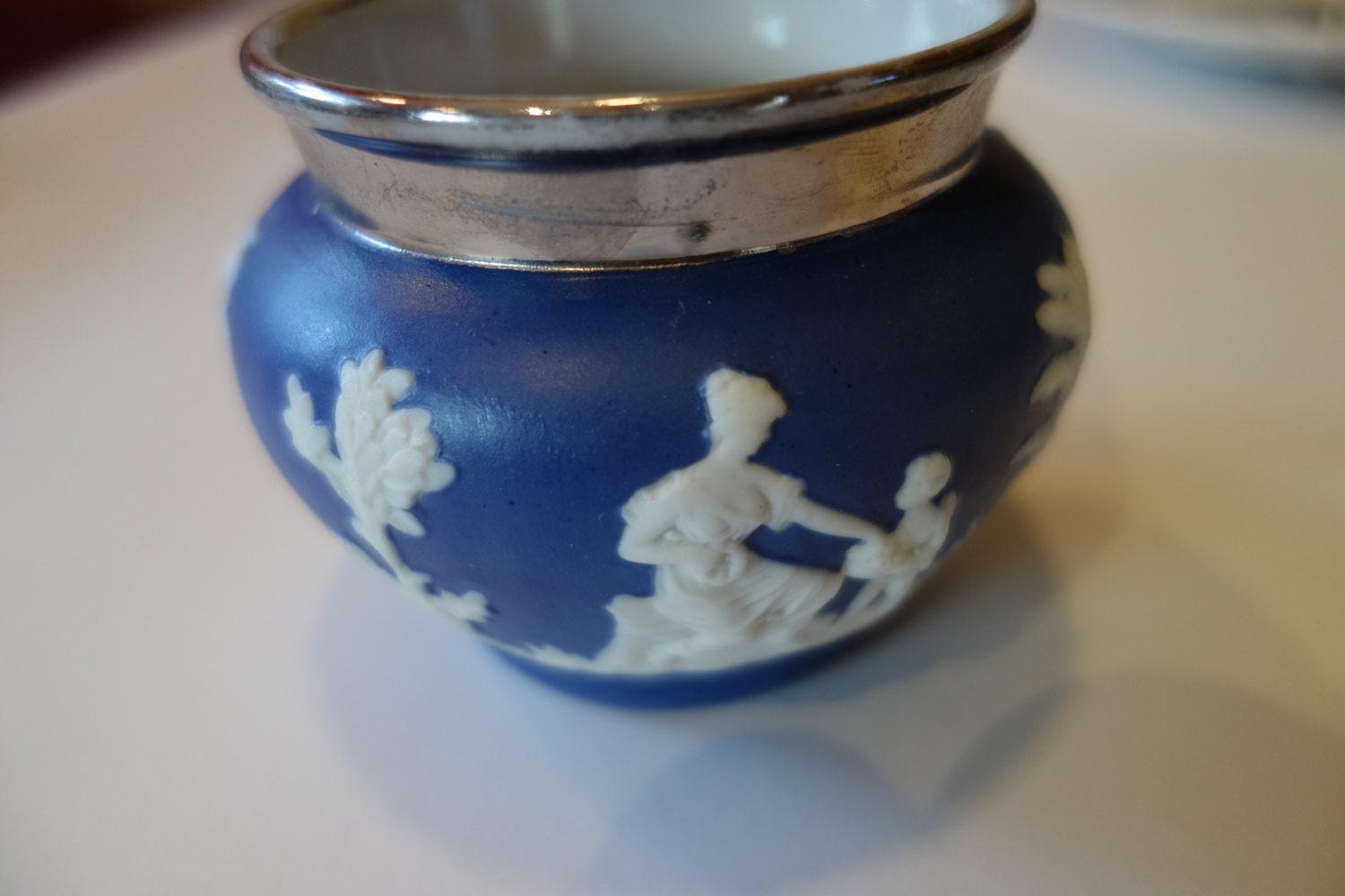 Blue Jasperware small bowl