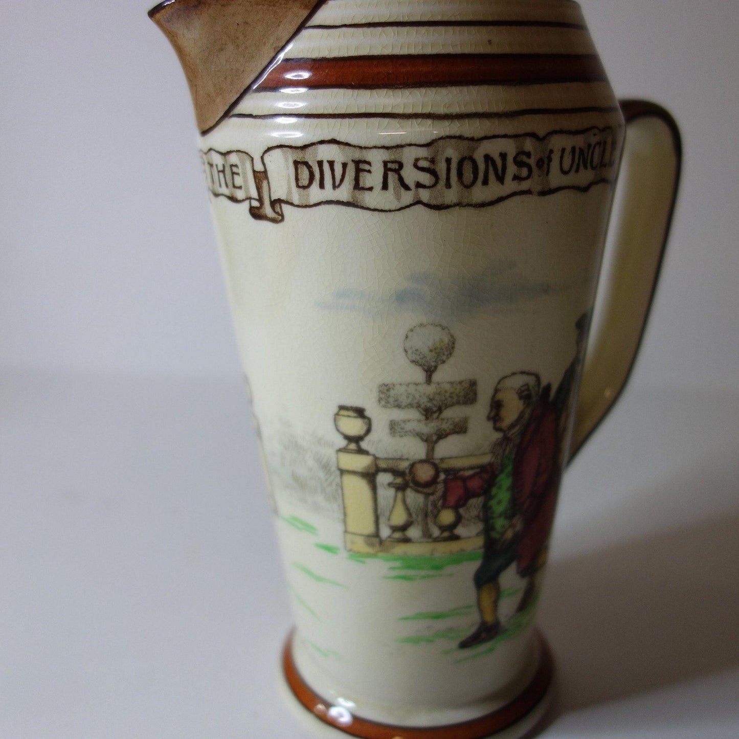 Royal Doulton Uncle Toby Series ware jug Bowling