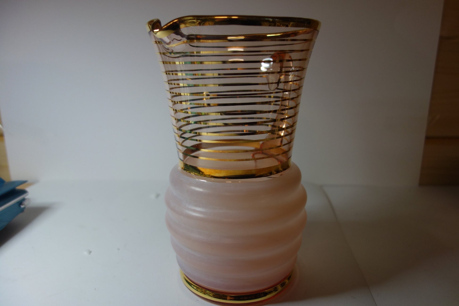 1950's Large Glass Water Jug