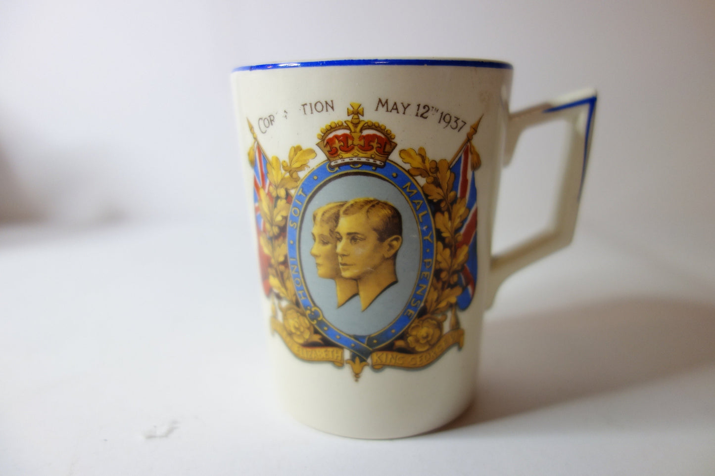 Coronation King George VI and Queen Elizabeth Souvenir Commemorative Mug