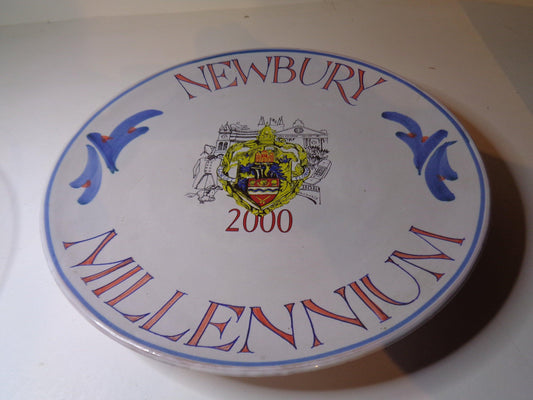 Hand made an painted Millenium plate for Newbury Limited Edition