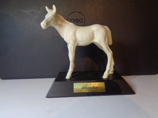 Beswick Foal "Adventure" from Spirited Foals Series White on black base no 2876