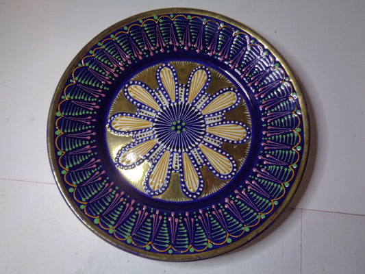 Art Deco Quimper Pottery Plate Broderie Decor 1925