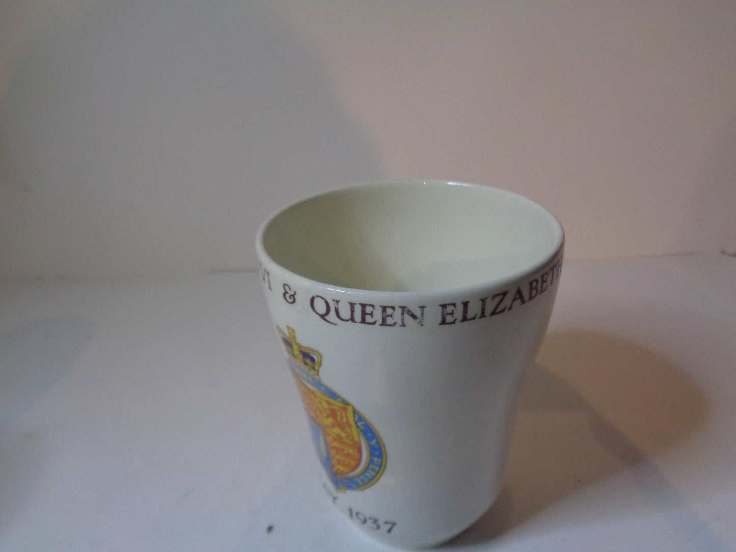 Coronation King George VI and Queen Elizabeth Souvenir Commemorative Beaker London County Council