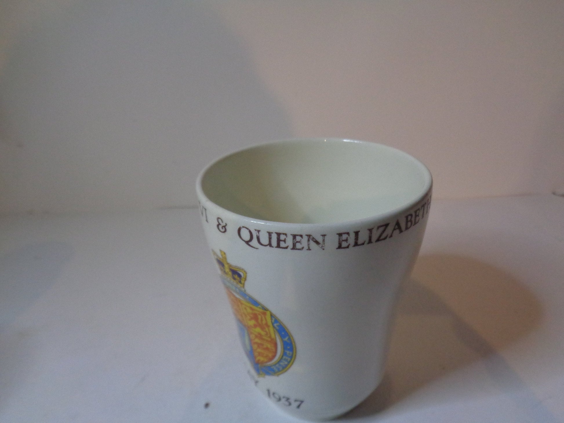 Coronation King George VI and Queen Elizabeth Souvenir Commemorative Beaker London County Council