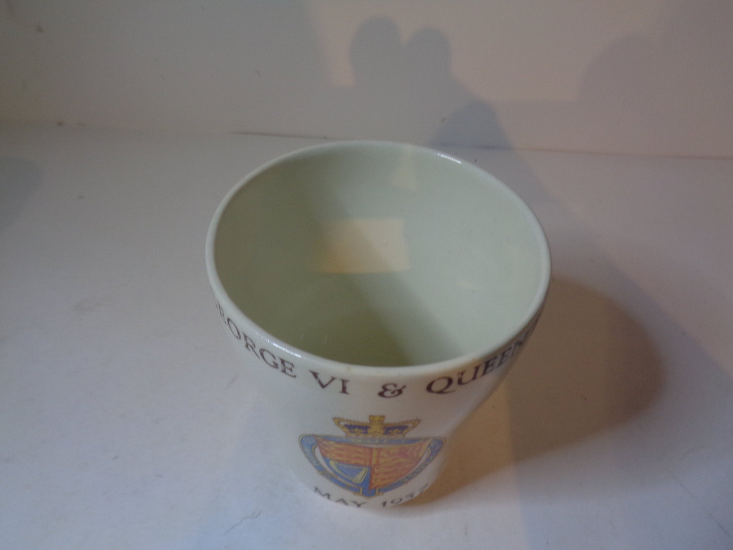 Coronation King George VI and Queen Elizabeth Souvenir Commemorative Beaker London County Council