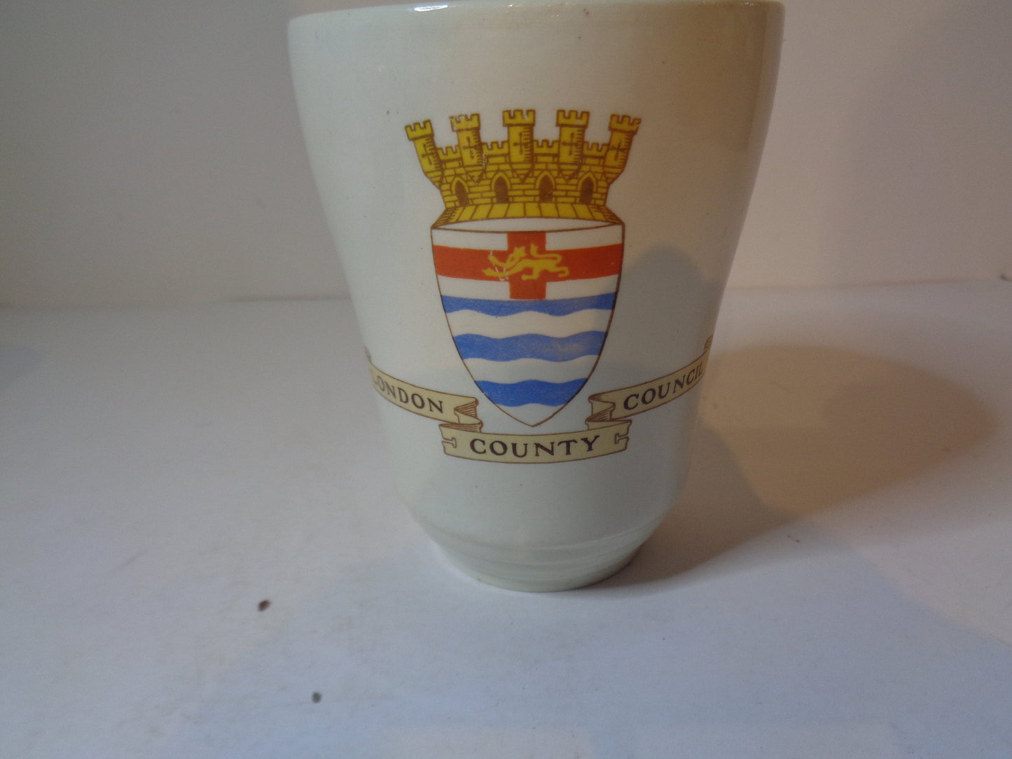 Coronation King George VI and Queen Elizabeth Souvenir Commemorative Beaker London County Council