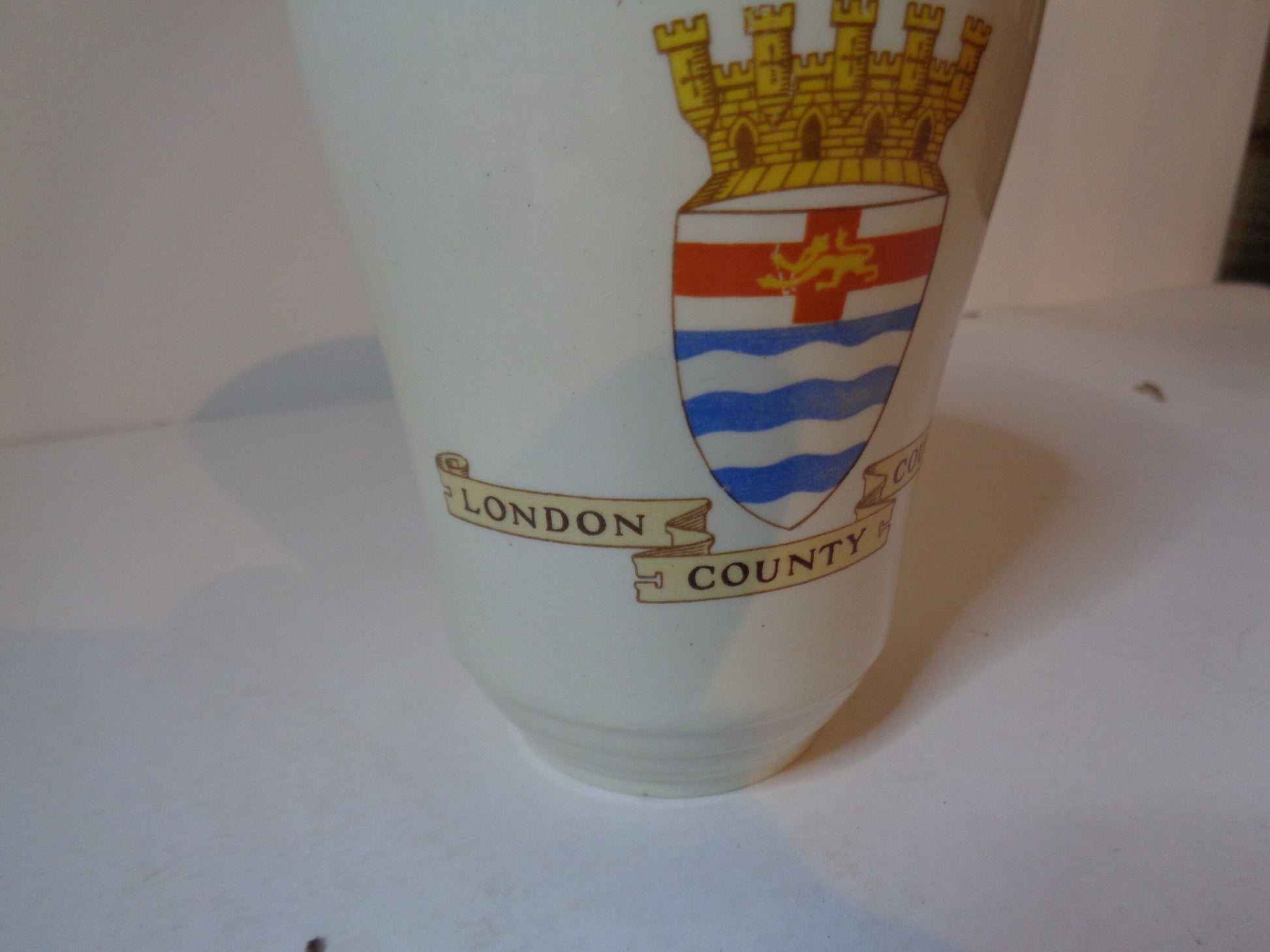 Coronation King George VI and Queen Elizabeth Souvenir Commemorative Beaker London County Council