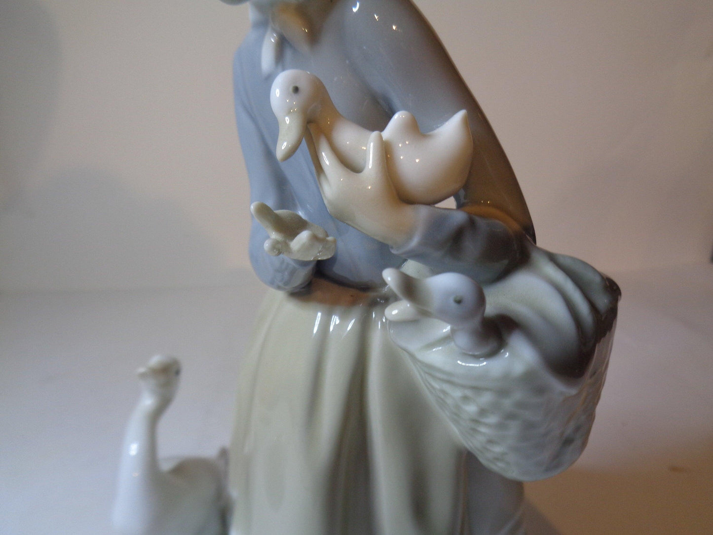 LLadro Shepherdess with Ducks number 4568 Issued 1969