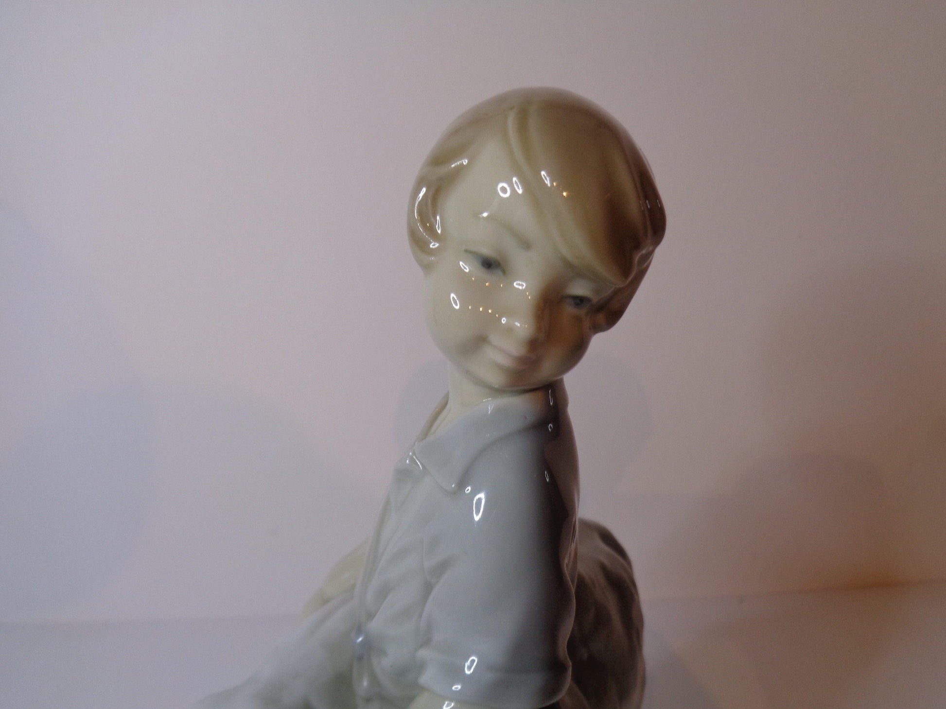 NAO by Lladro Boy with Ram impressed marks