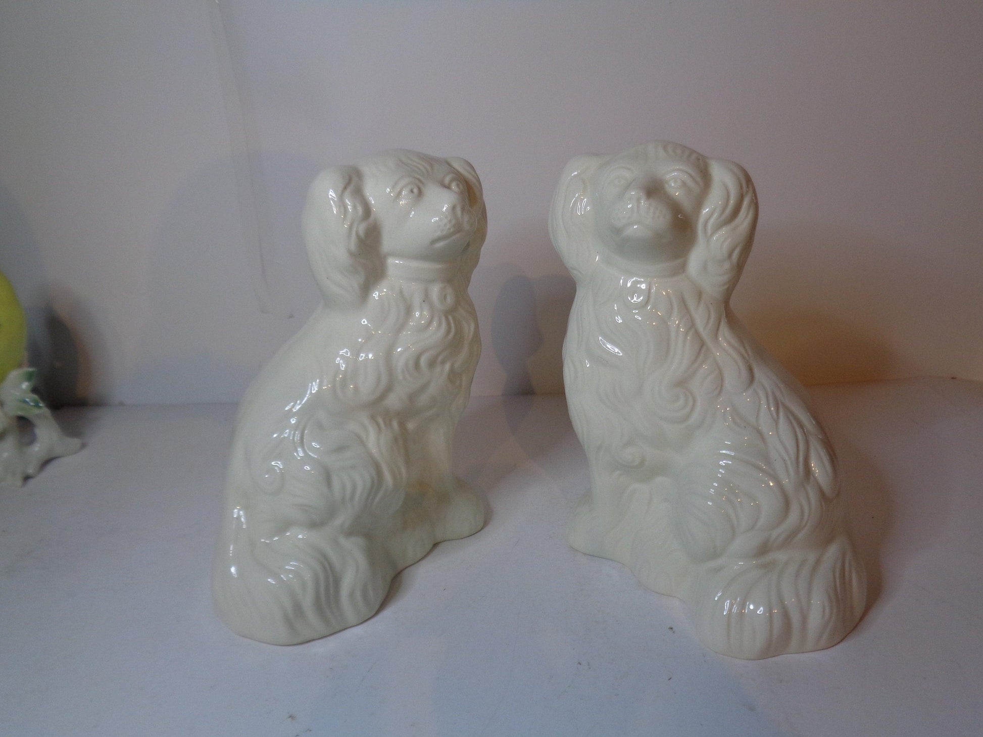 Beswick Old English Dogs Rare Opaque White Gloss No 1378-5