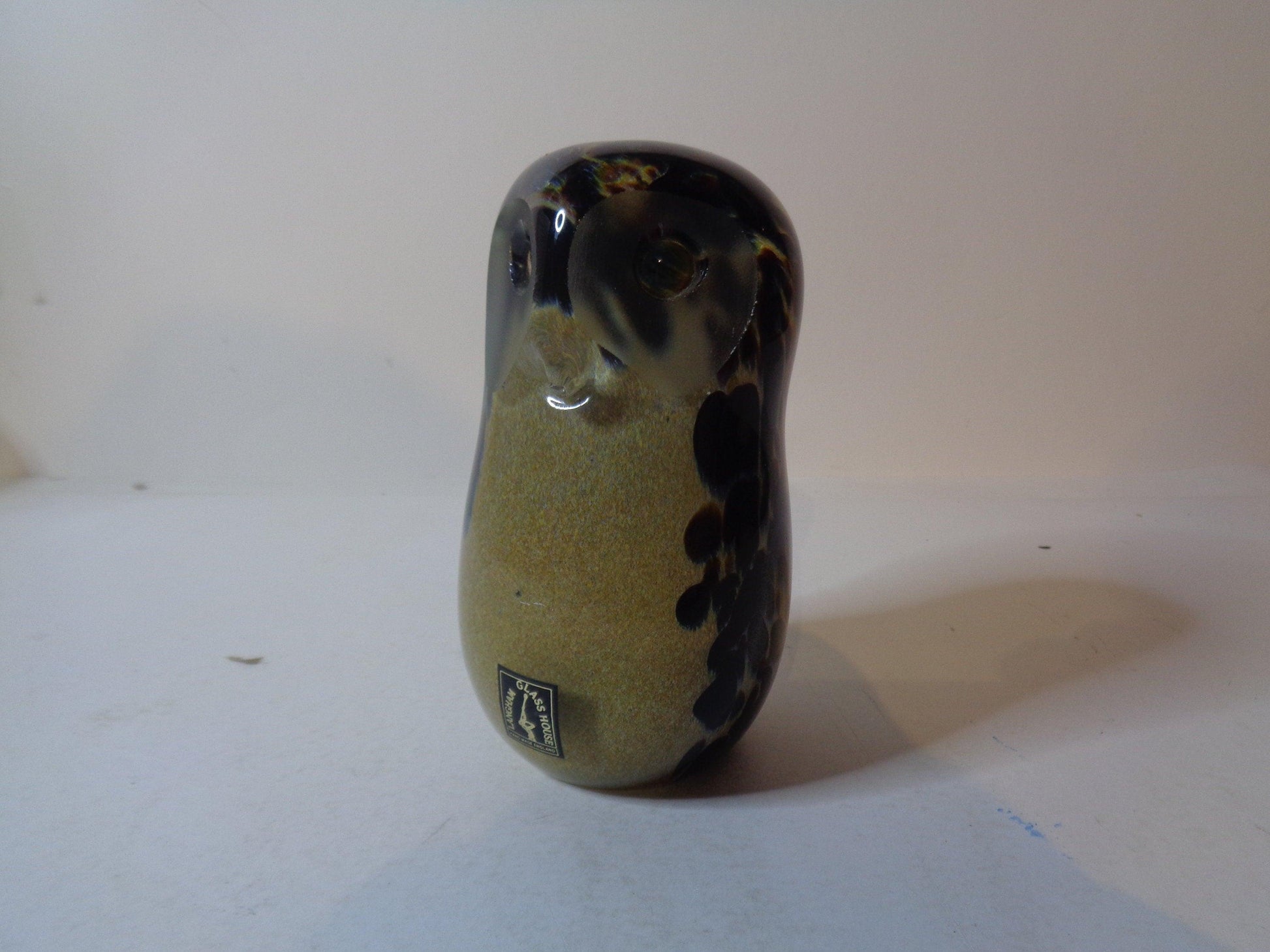 Langham Glass Paperweight of an Owl