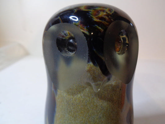 Langham Glass Paperweight of an Owl