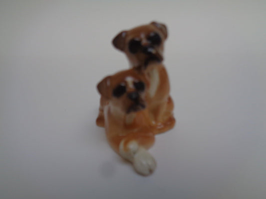 Beswick Dogs Pair Boxers One Seated One Lying No 3475