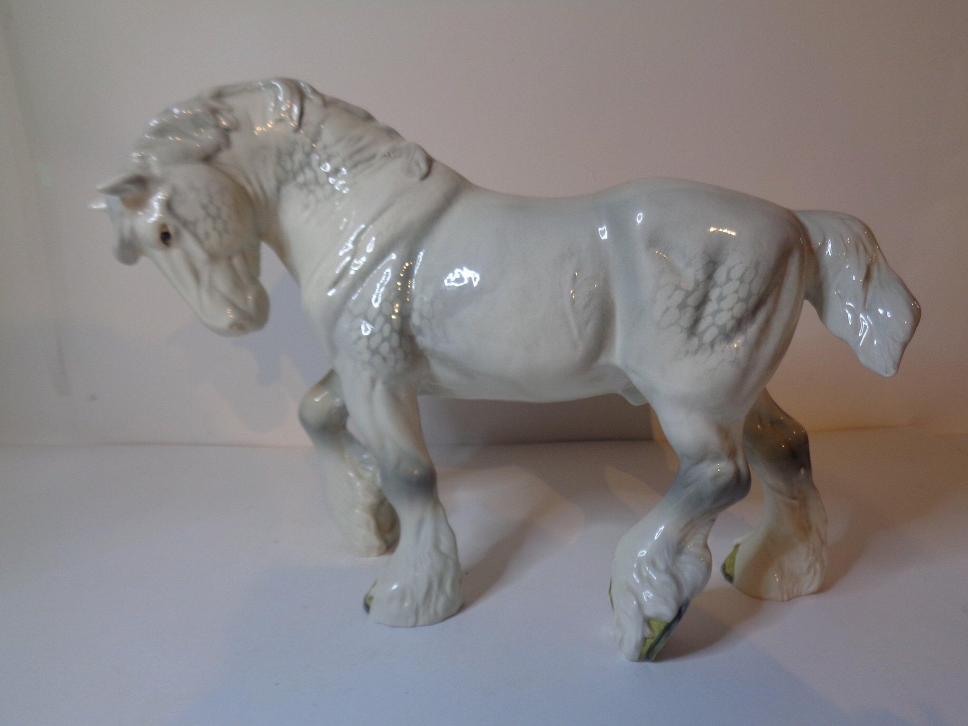 Beswick Grey Gloss Shire Horse ( Large Action Shire ) number 2578