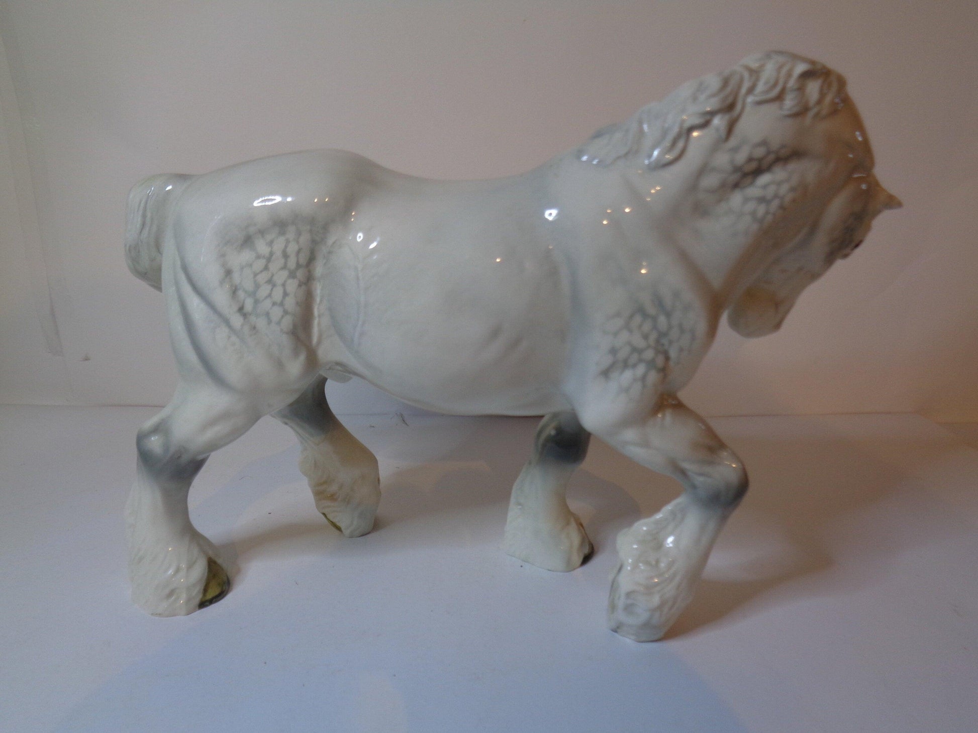 Beswick Grey Gloss Shire Horse ( Large Action Shire ) number 2578