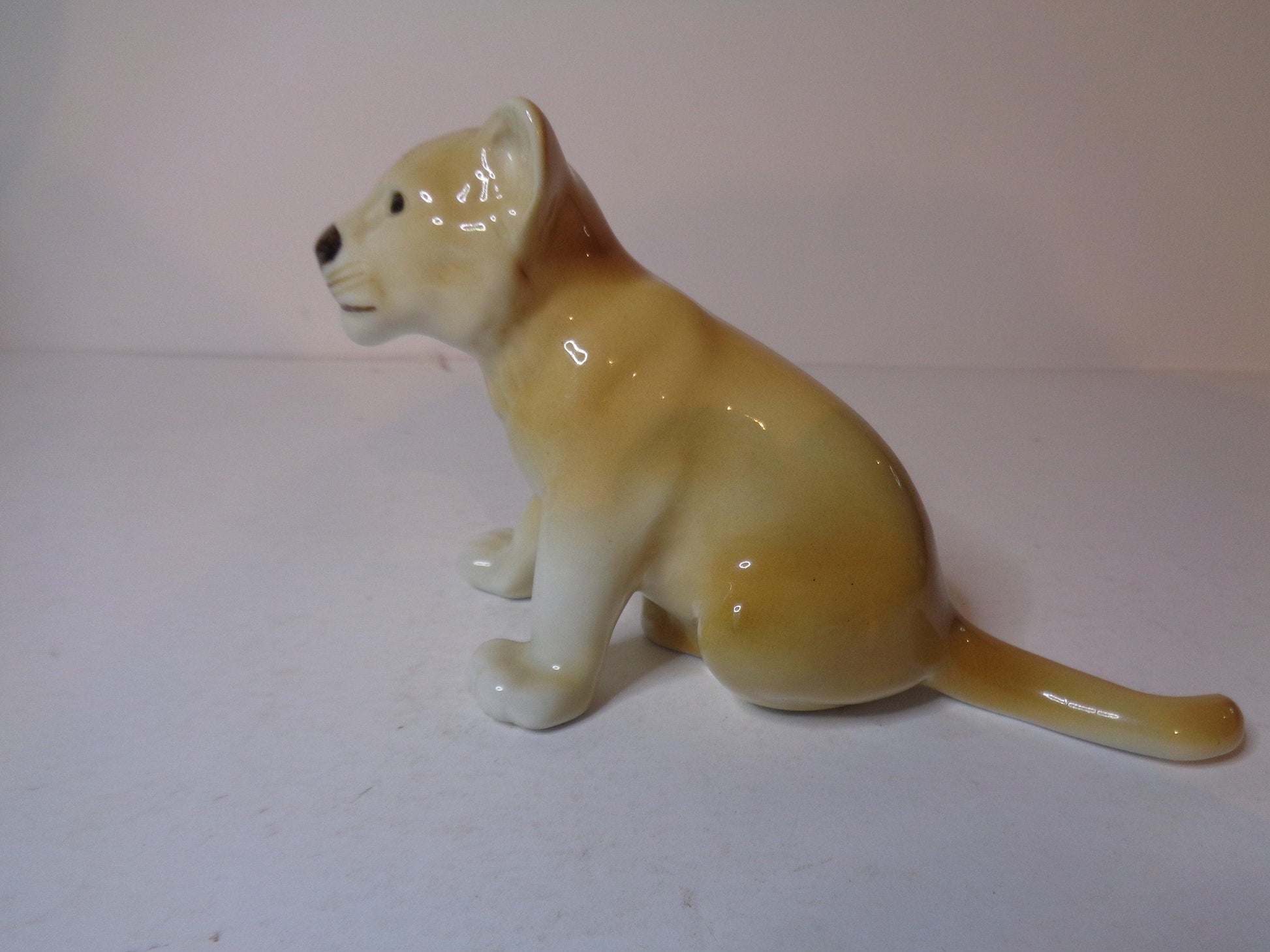 Royal Dux Lion Cub 1990's