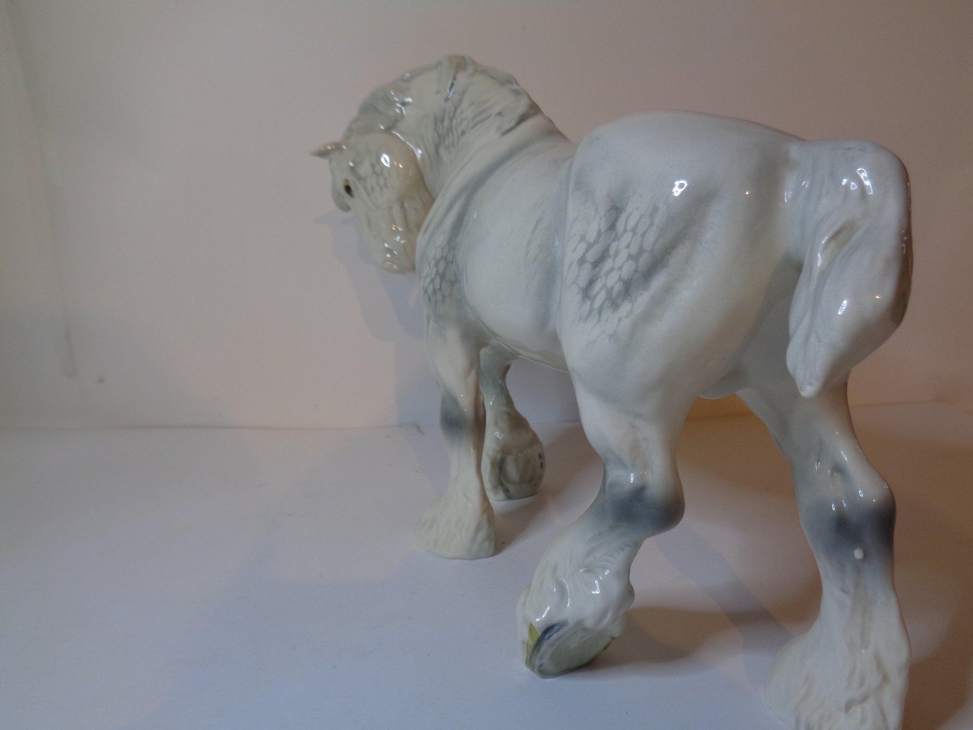 Beswick Grey Gloss Shire Horse ( Large Action Shire ) number 2578