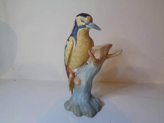 Greater Spotted Woodpecker by Spode Hand Painted Matt Finish