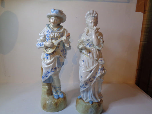 Vintage German Pair of Porcelain figures