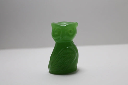 Franklin Mint Jade Owl 1988 Treasury of Owls Series