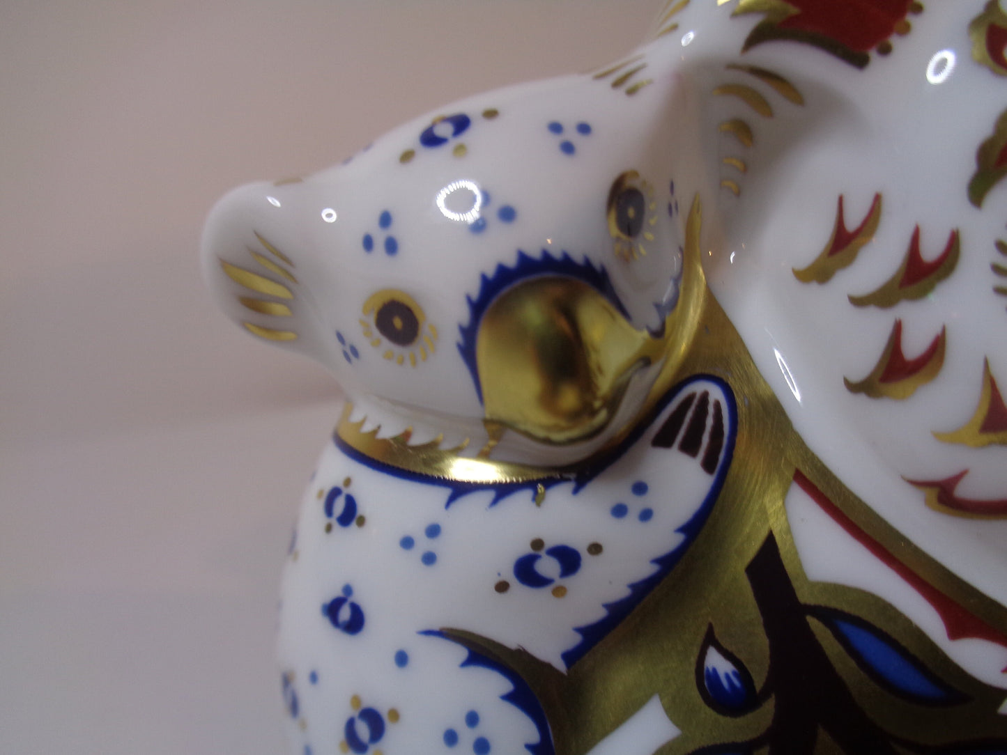 Royal Crown Derby Koala and Baby Gold Stopper and signature time limited