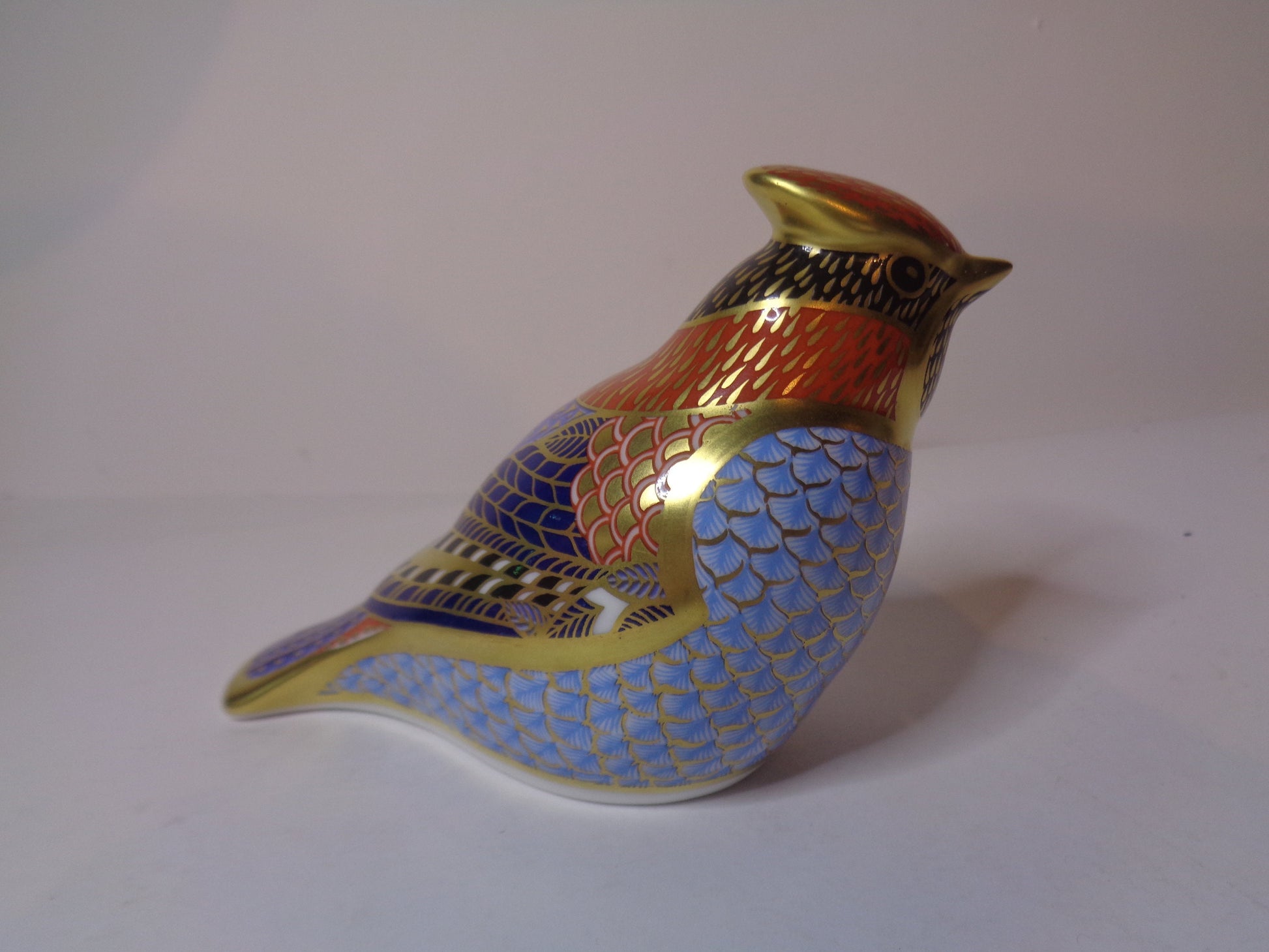 Royal Crown Derby Waxwing Gold Stopper