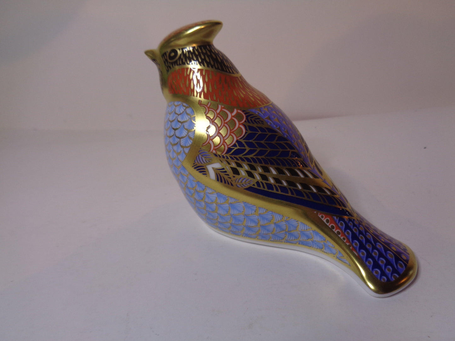 Royal Crown Derby Waxwing Gold Stopper