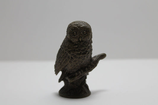 Franklin Mint Bronze Owl 1988 Treasury of Owls Series