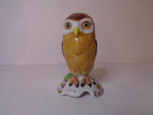 Franklin Mint Minton Style Owl 1988 Treasury of Owls Series