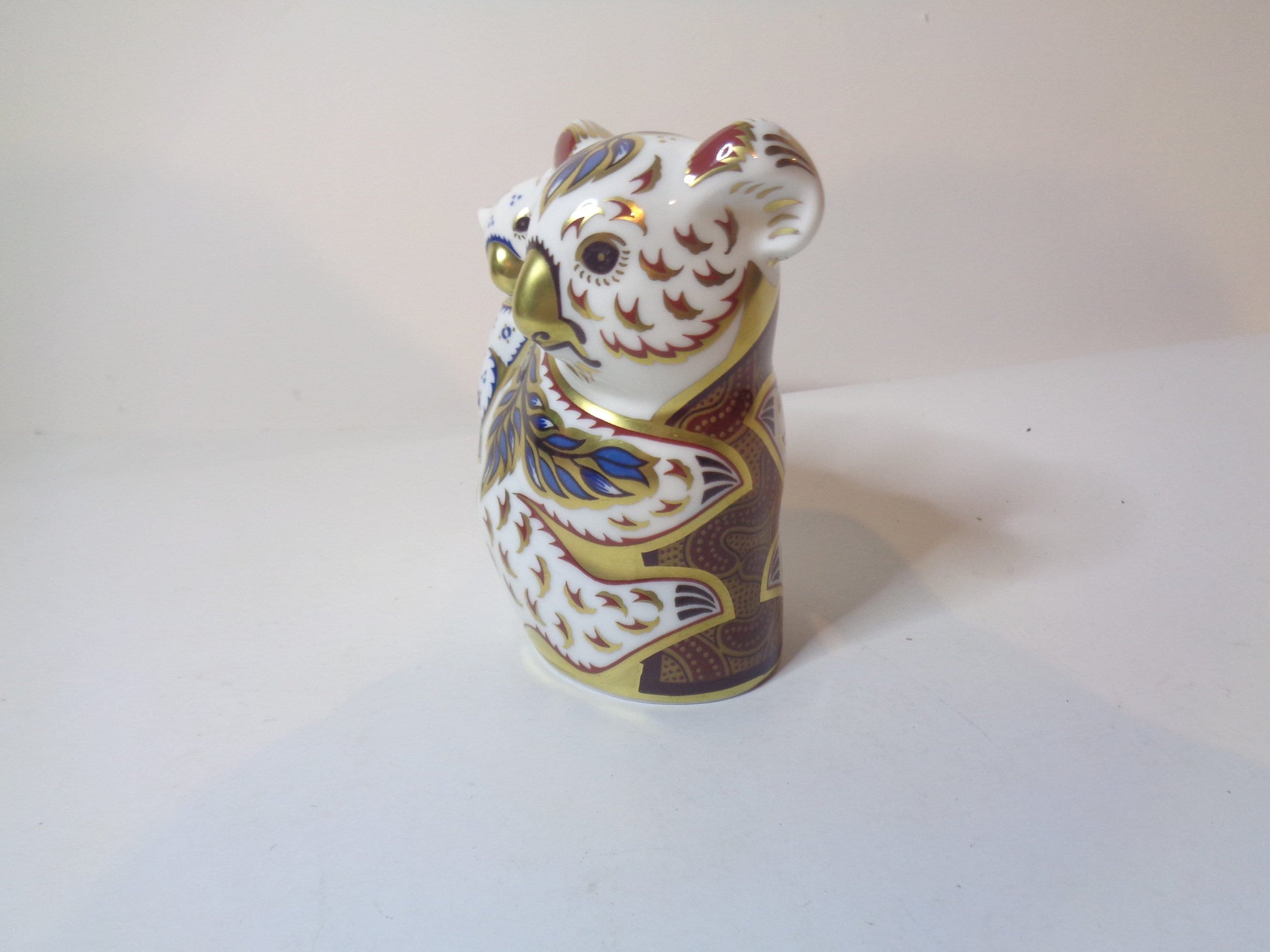 Royal Crown Derby Koala and Baby Gold Stopper and signature time limited