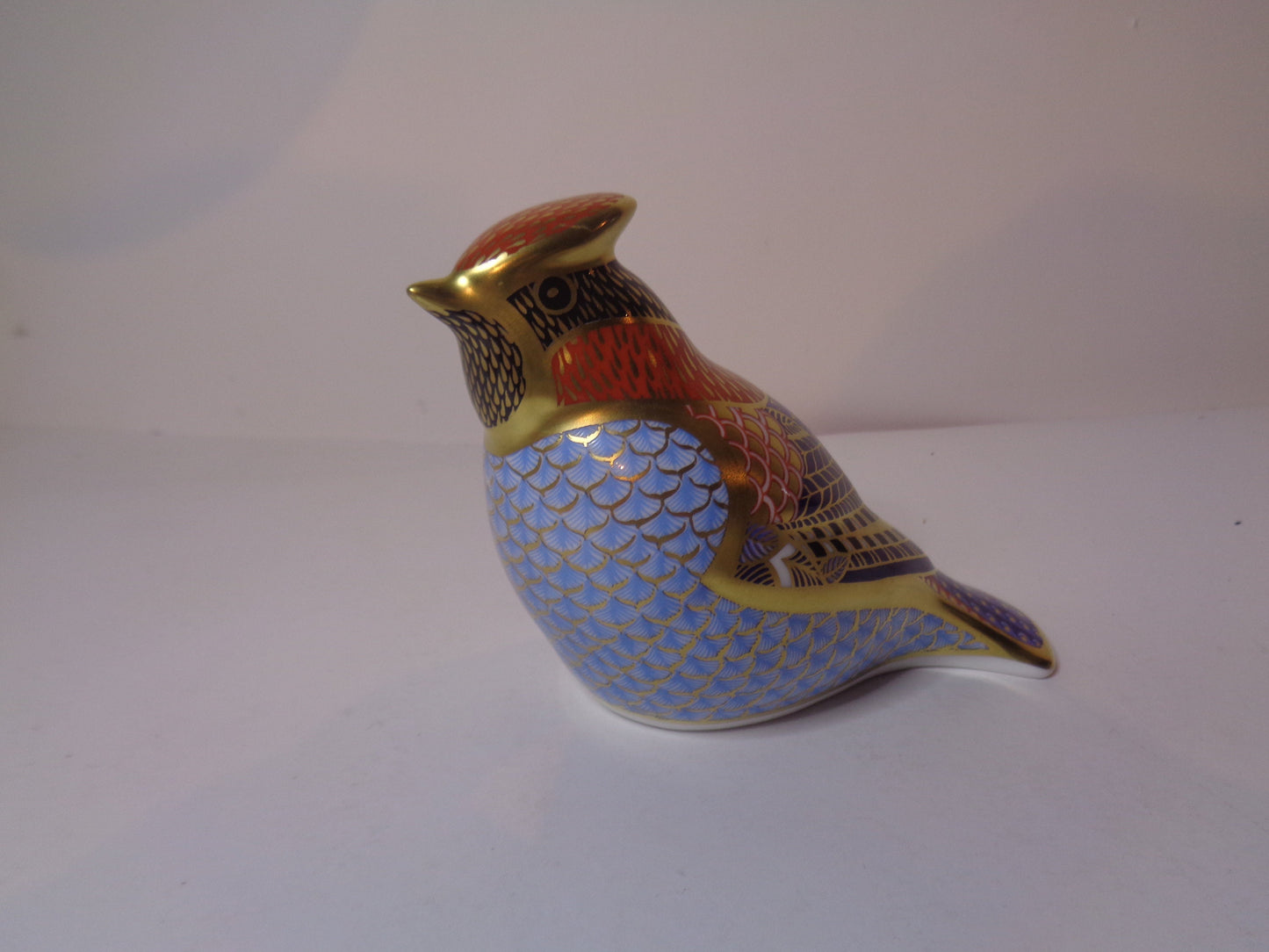 Royal Crown Derby Waxwing Gold Stopper