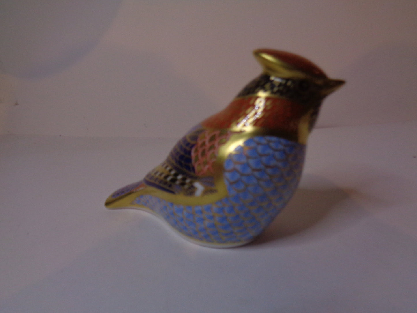 Royal Crown Derby Waxwing Gold Stopper