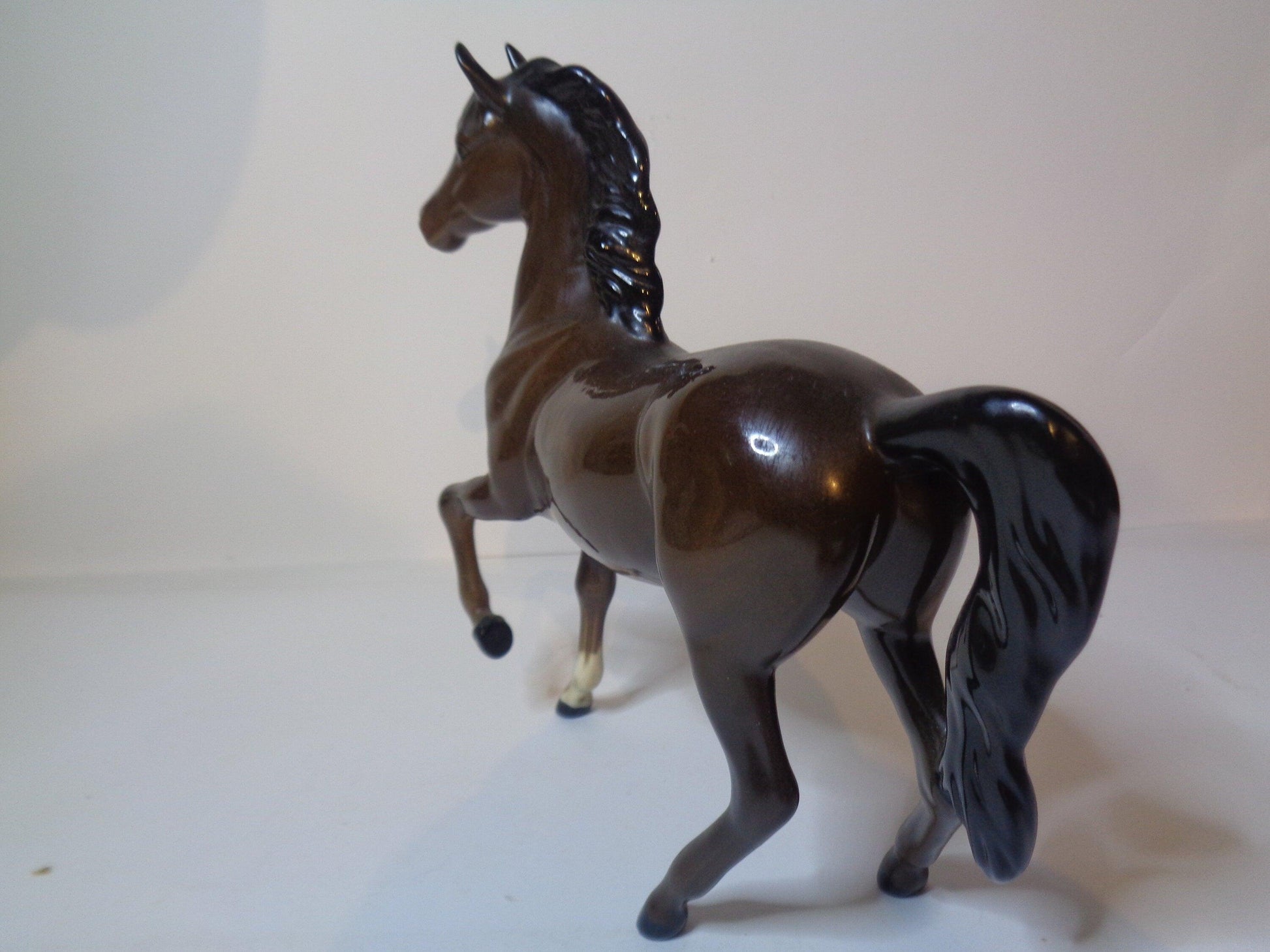 Royal Doulton Horse Prancing Arab Type 1261 Second Version Gloss Brown