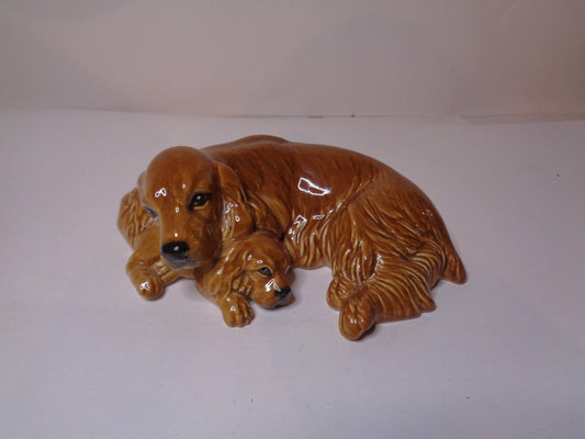 Royal Doulton Golden Spaniel and Puppy No RD174