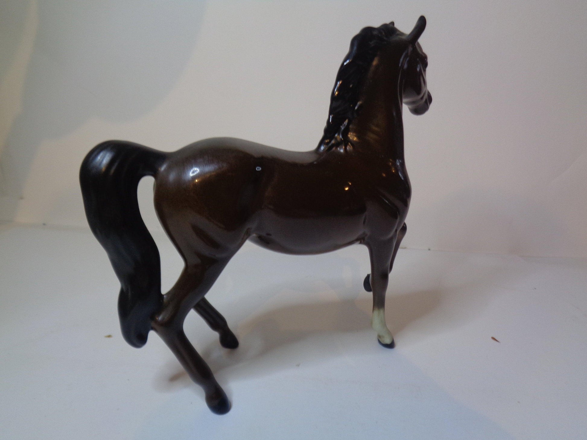 Royal Doulton Horse Prancing Arab Type 1261 Second Version Gloss Brown