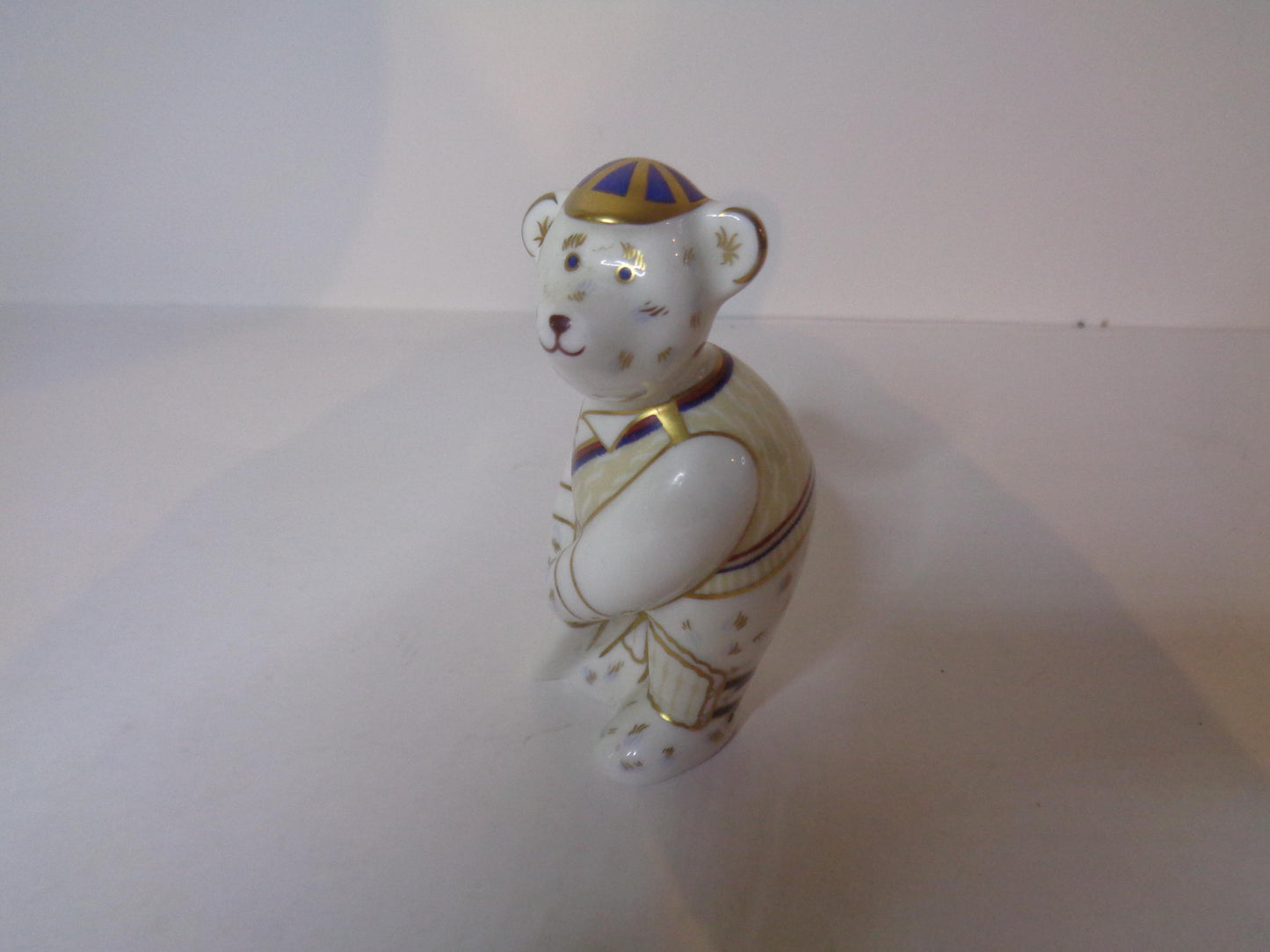 Royal Crown Derby Miniature Teddies Collection Cricketer