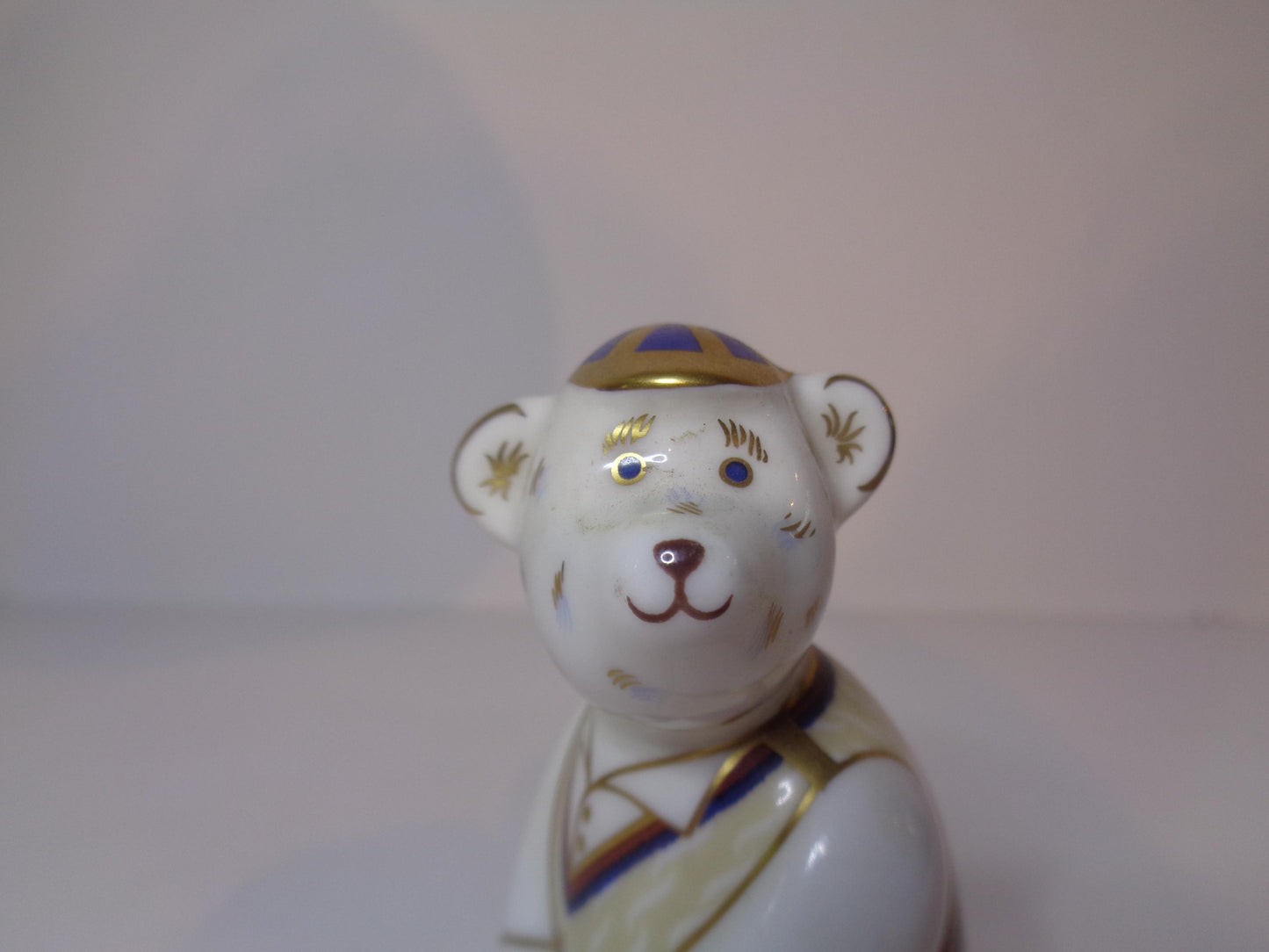 Royal Crown Derby Miniature Teddies Collection Cricketer