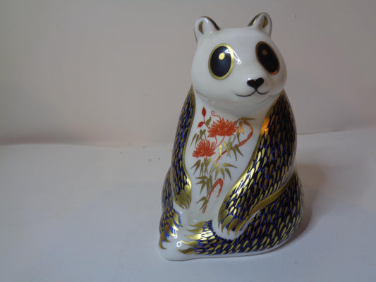 Royal Crown Derby "Panda" Gold Stopper