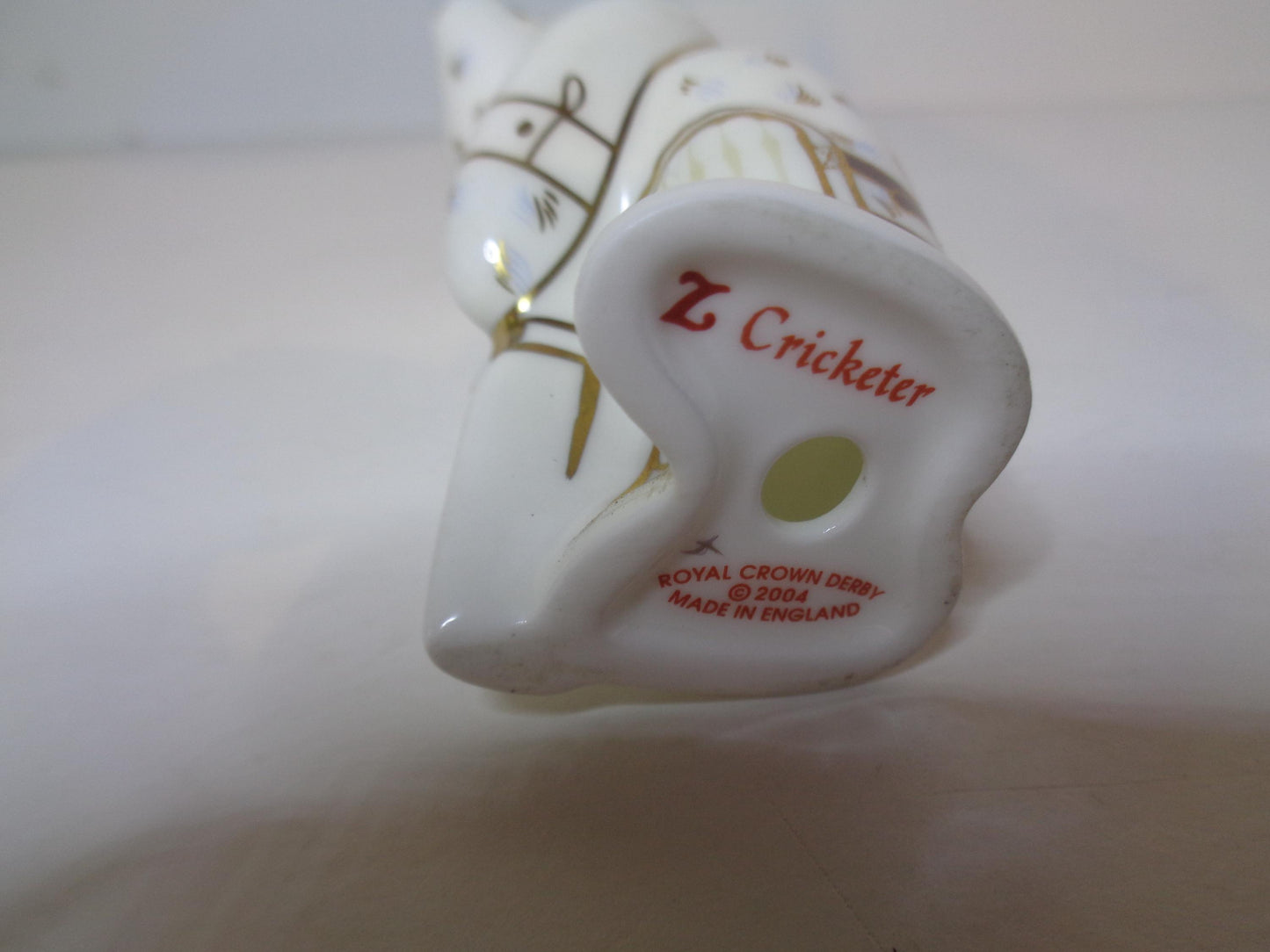 Royal Crown Derby Miniature Teddies Collection Cricketer