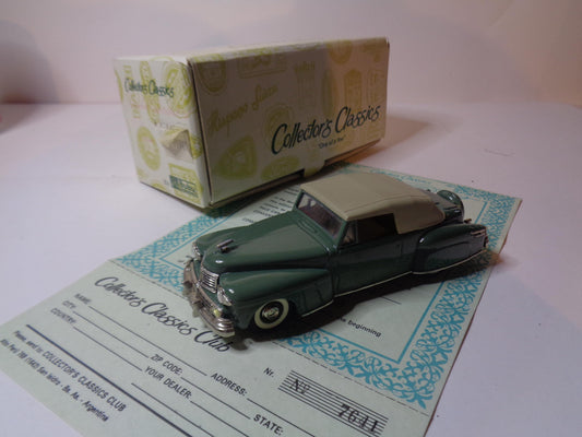 Buby 1/43 Lincoln Continental Top Up 1946 Limited Edition, from Argentina with Certificate