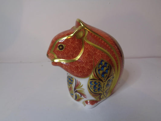 Royal Crown Derby "Red Squirrel" Gold Stopper