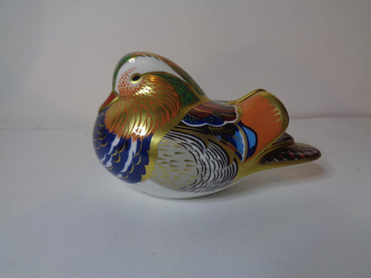 Royal Crown Derby "Mandarin Duck" Gold Stopper