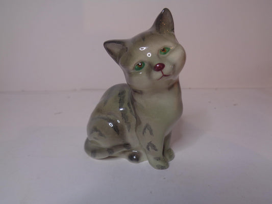 Royal Doulton Seated Grey Tabby Kitten