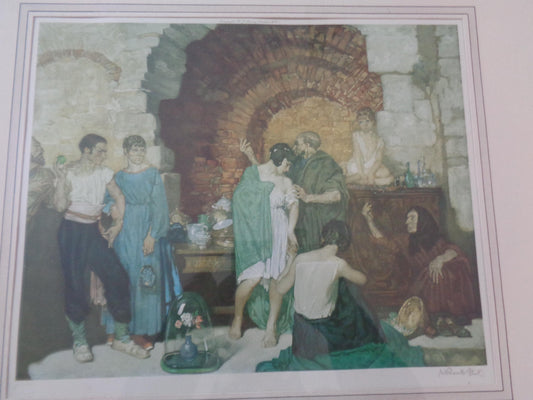 William Russell Flint Signed Limited Edition Artist Proof " Chattels " 1929