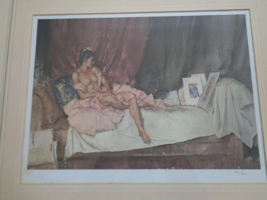 Sir William Russell Flint Limited Edition Print " Cecilia and Her Studies"