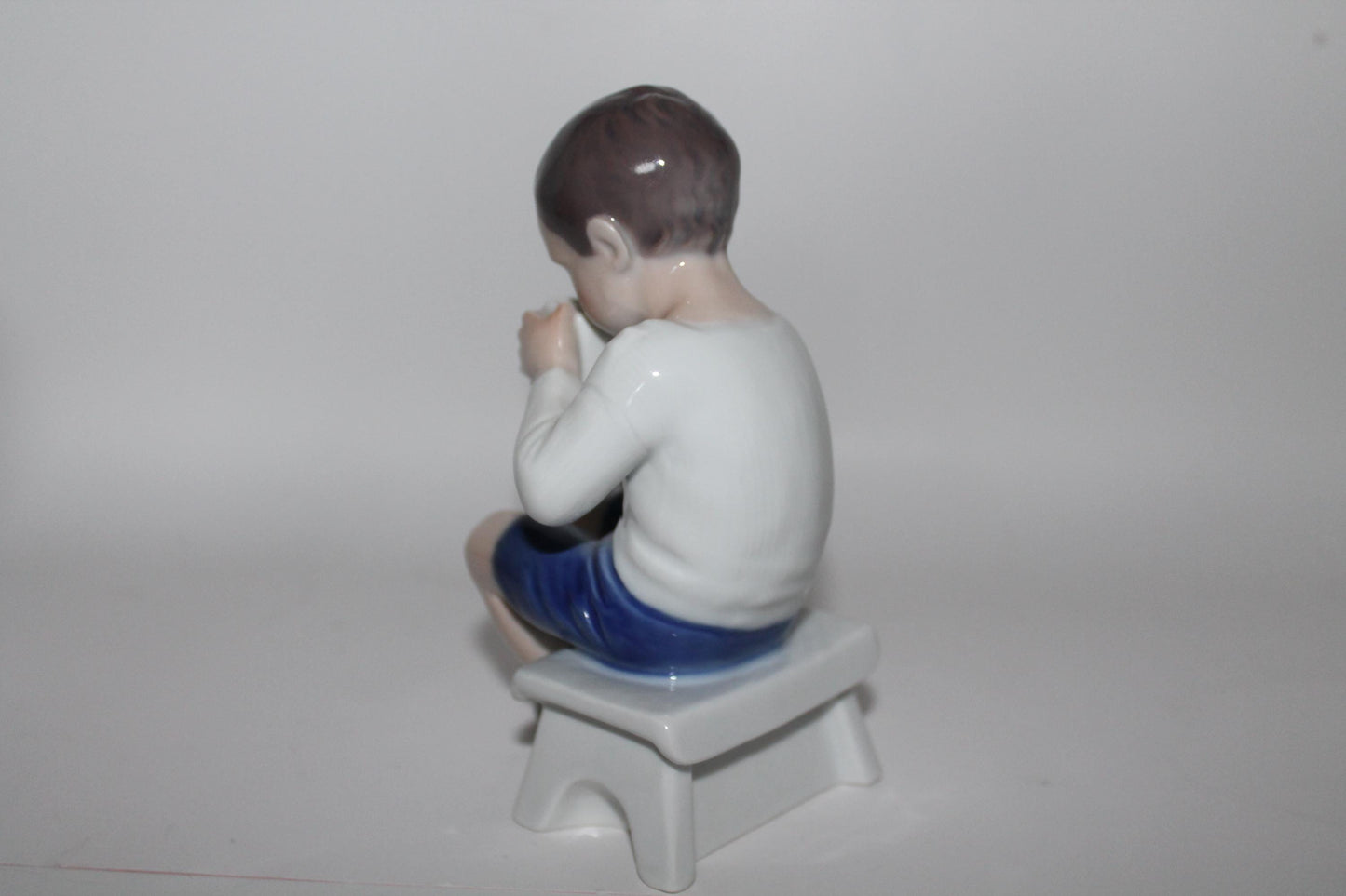 Royal Copenhagen Bing and Grondahl Victor Boy Drinking Milk No 1713