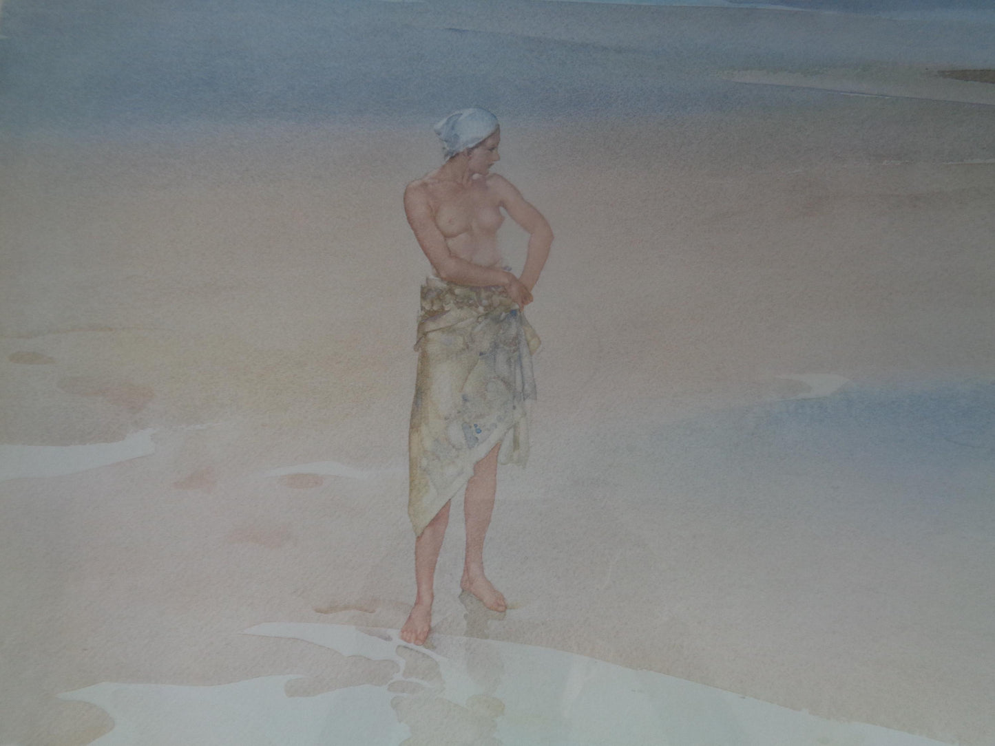 Sir William Russell Flint Limited Edition Print "Lydia on the Sands"