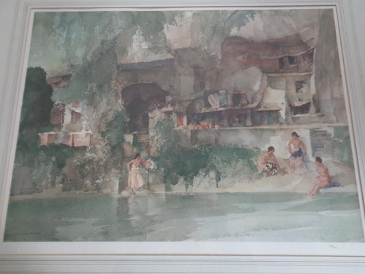 Sir William Russell Flint Limited Edition Print "In Sunny Perigord"