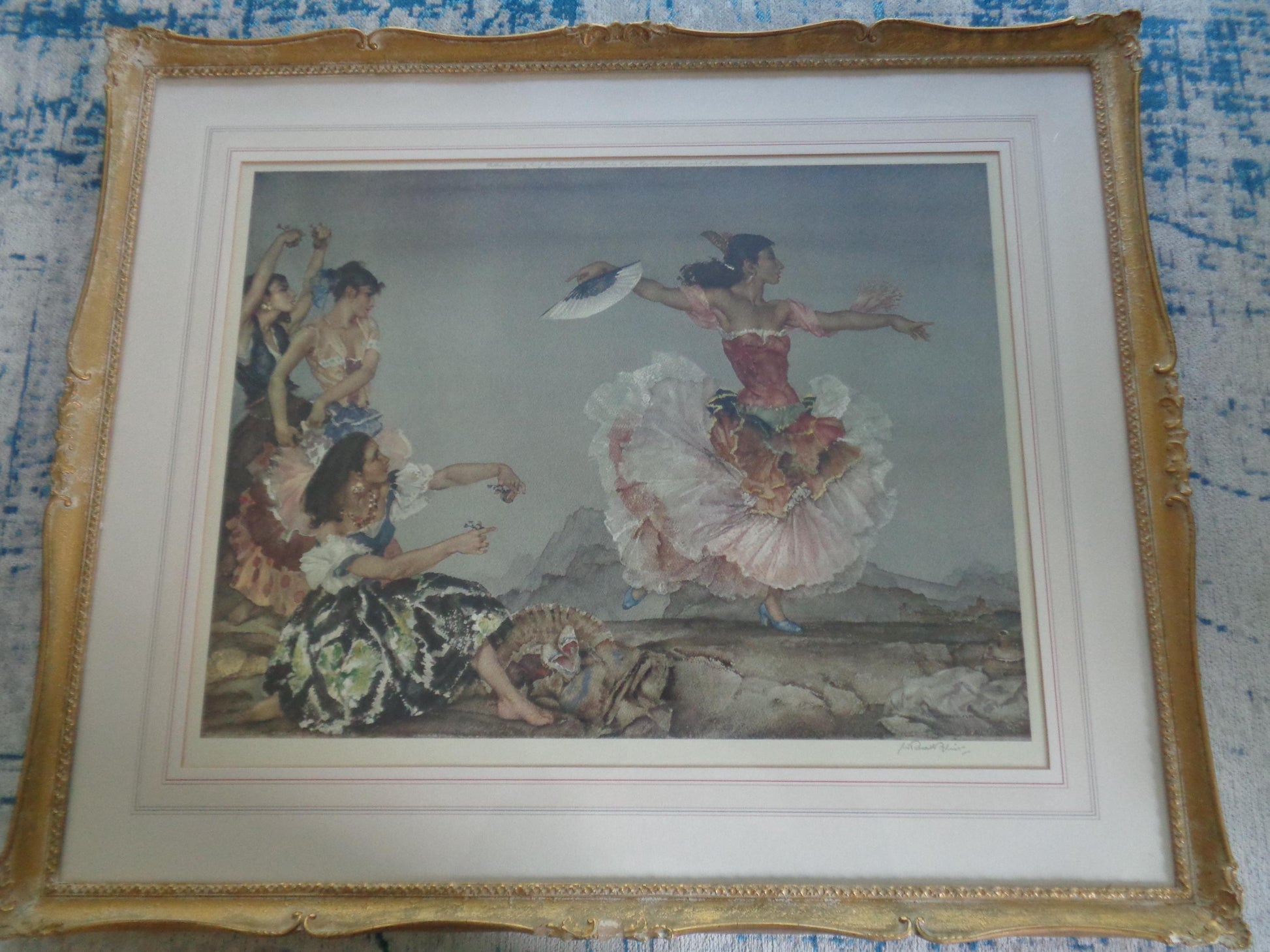 Sir William Russell Flint Signed Limited Edition Print " Danza Montana "